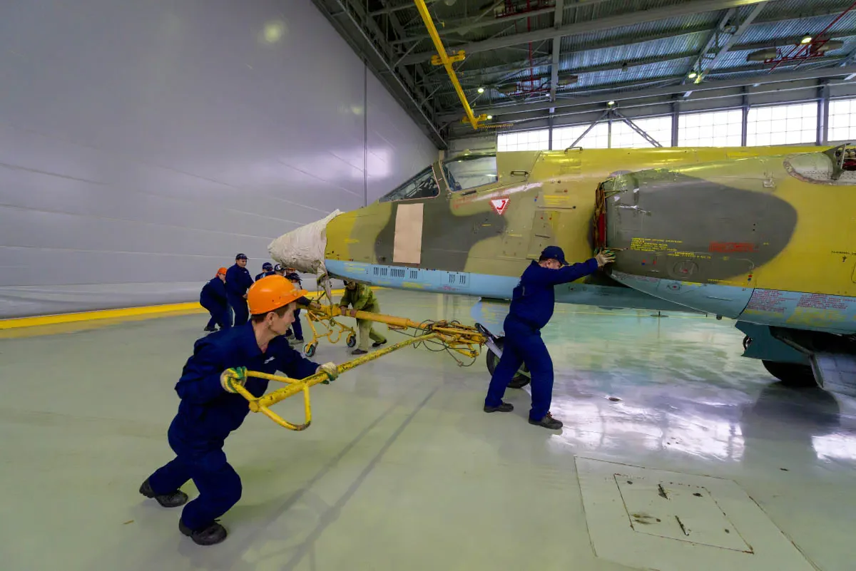 “Kazakhstan Aviation Industry” company main activity is manufacturing, maintenance, repair aviation equipment for the Kazakhstan air forces