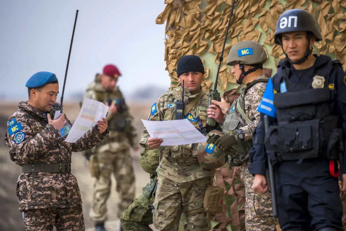 Indestructible brotherhood - 2017, joint Kazakh-Russian exercises of peacekeepers