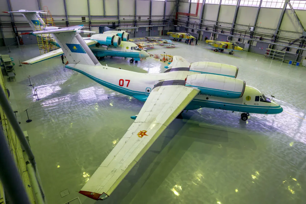 “Kazakhstan Aviation Industry” company main activity is manufacturing, maintenance, repair aviation equipment for the Kazakhstan air forces