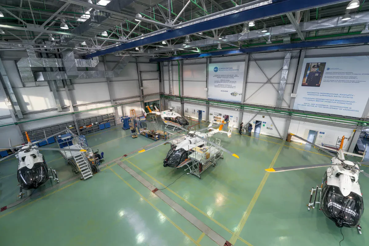 Eurocopter Kazakhstan Engineering - plant for assembly, maintenance and training of flight personnel. Nur-Sultan, Kazakhstan