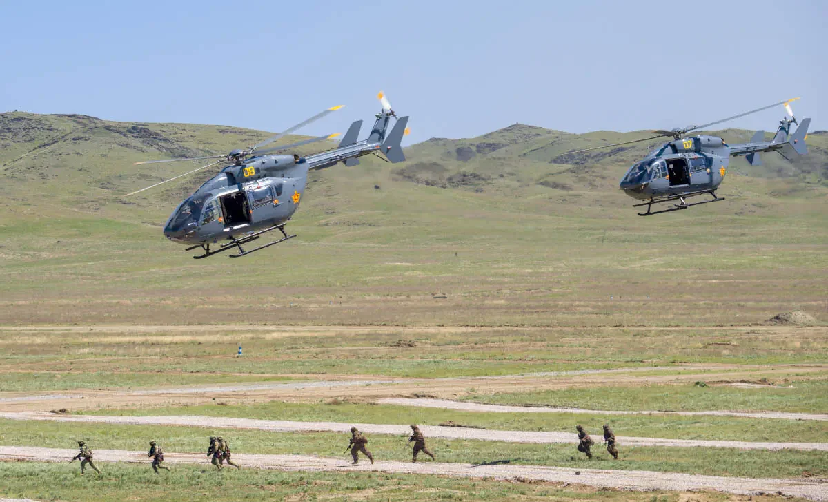 The Armed Forces of Kazakhstan holds Battle Parades (Russian: Боевой парад) every couple of years on 7 May, which is Defender of the Fatherland Day in Kazakhstan