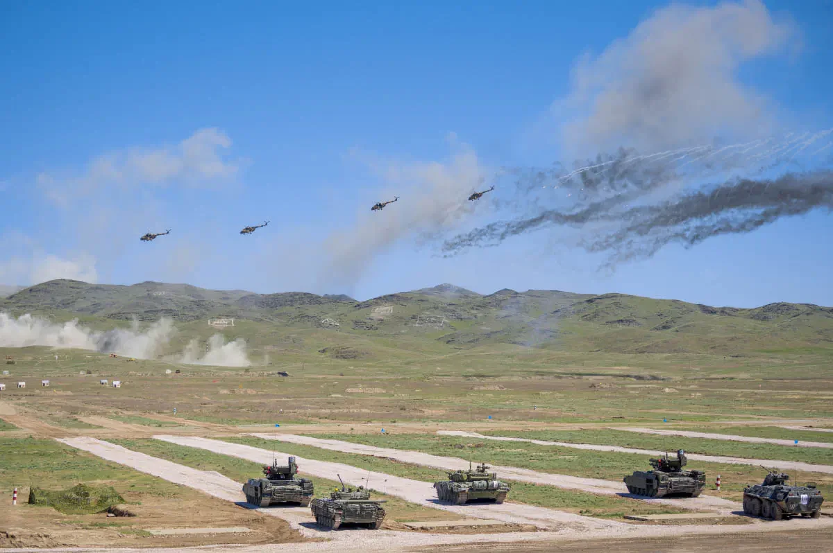 The Armed Forces of Kazakhstan holds Battle Parades (Russian: Боевой парад) every couple of years on 7 May, which is Defender of the Fatherland Day in Kazakhstan