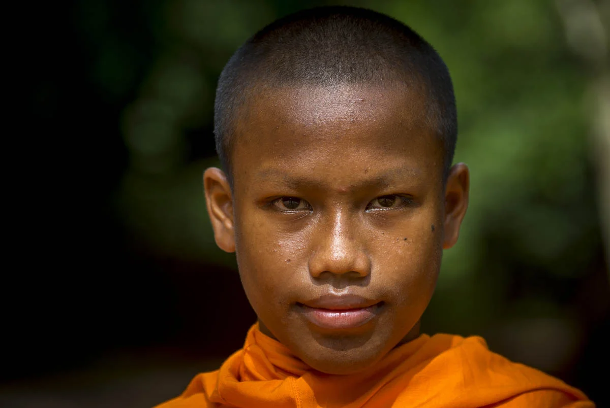 A young Buddhist monk, Cambodia
